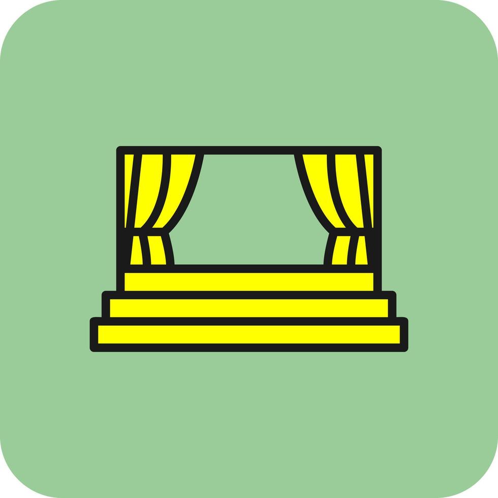 Stage Vector Icon Design