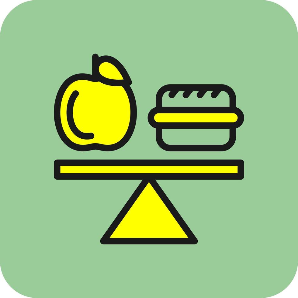 Balanced Diet Vector Icon Design