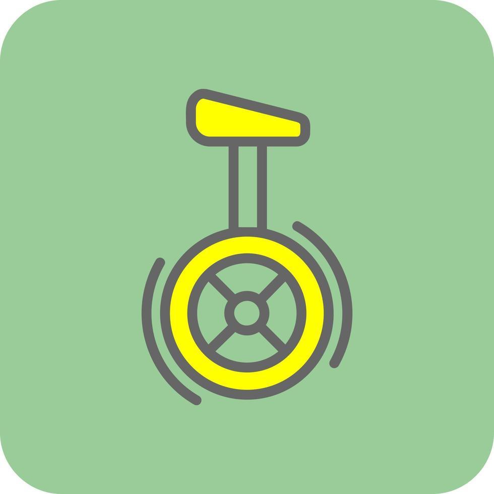 Unicycle Vector Icon Design