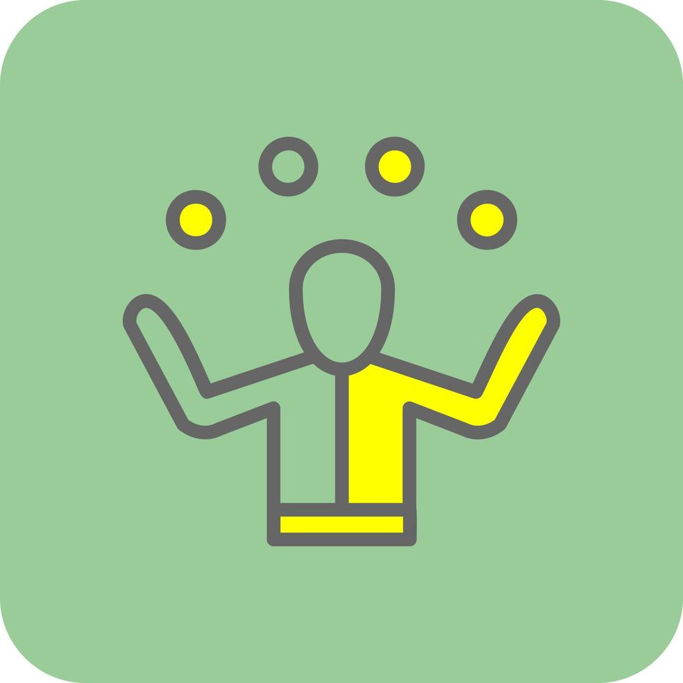 Juggling Vector Icon Design
