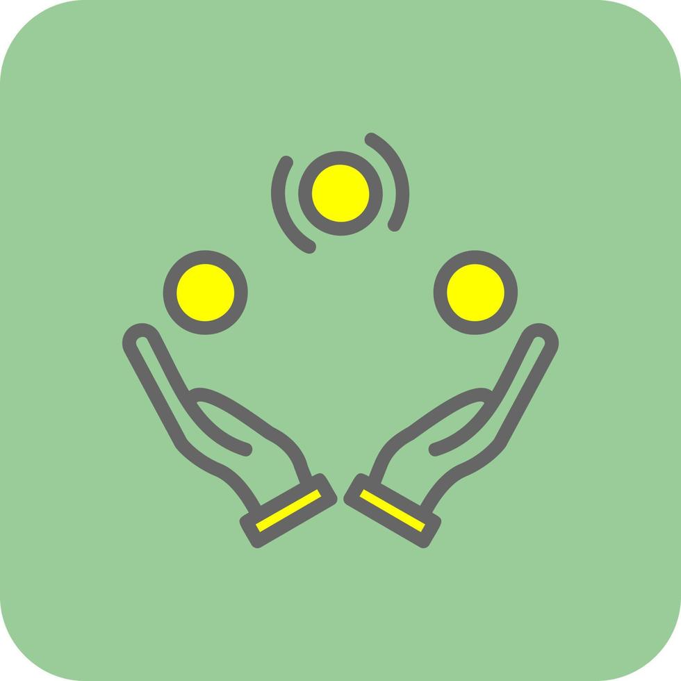 Juggling Vector Icon Design