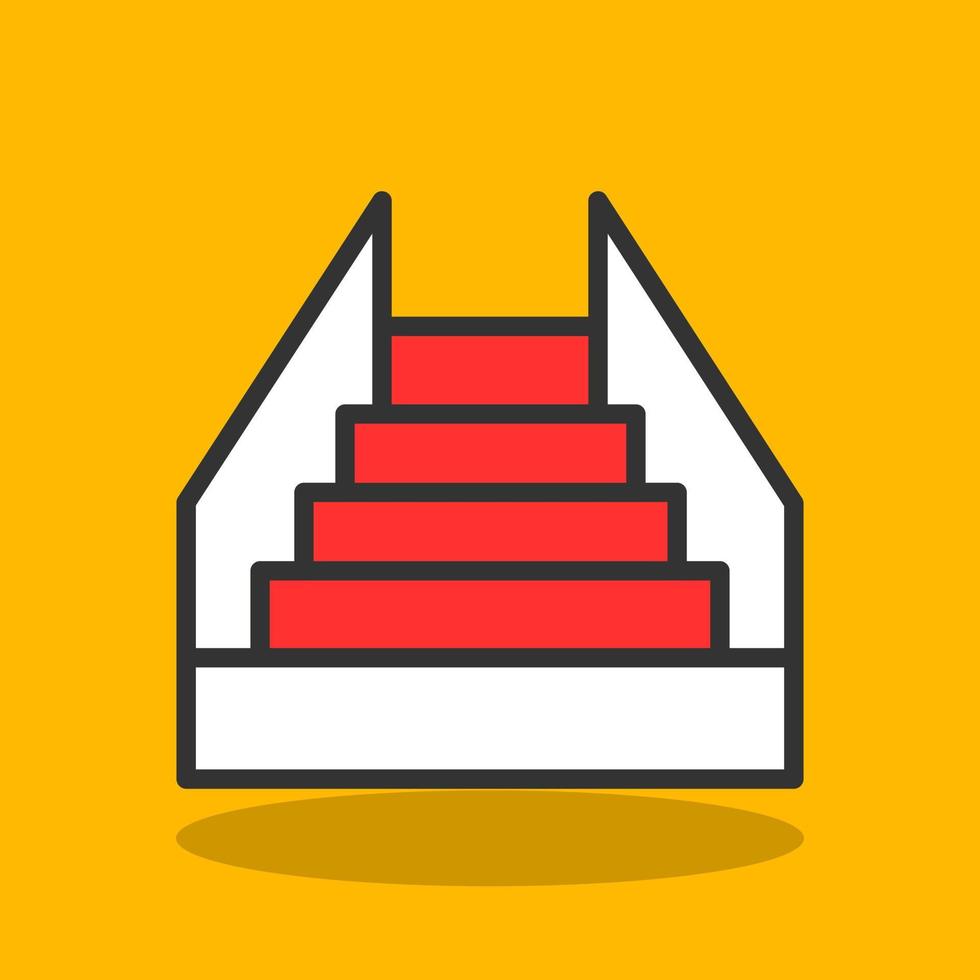 Stair Vector Icon Design