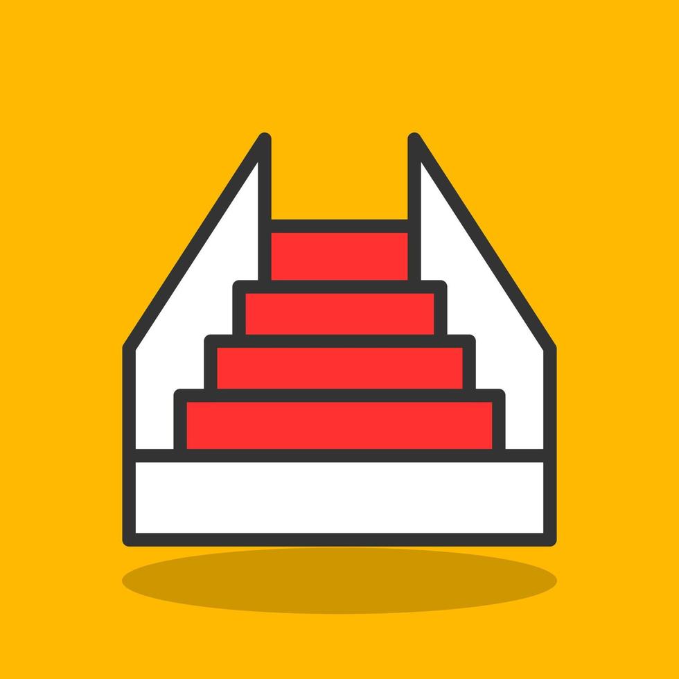 Stair Vector Icon Design