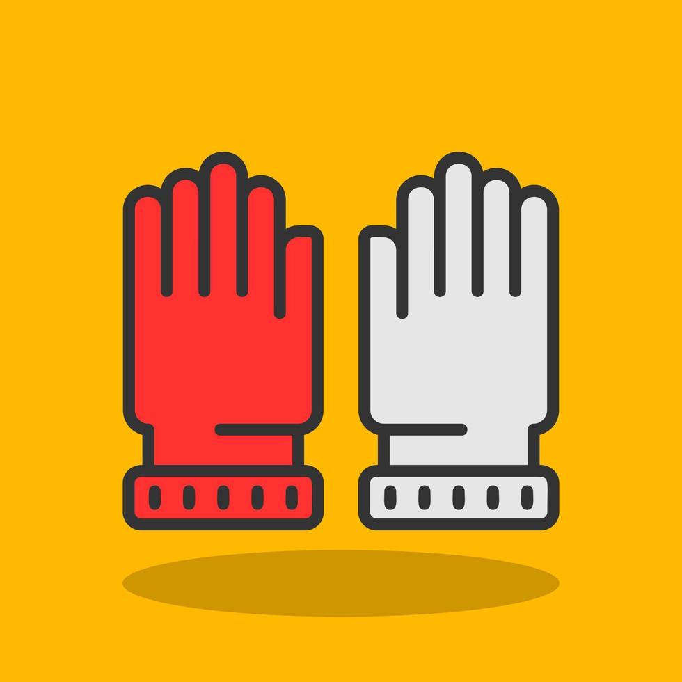 guantes, vector, icono, diseño vector