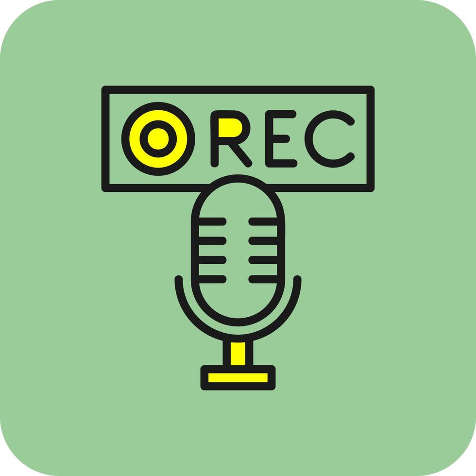 Recording Vector Icon Design