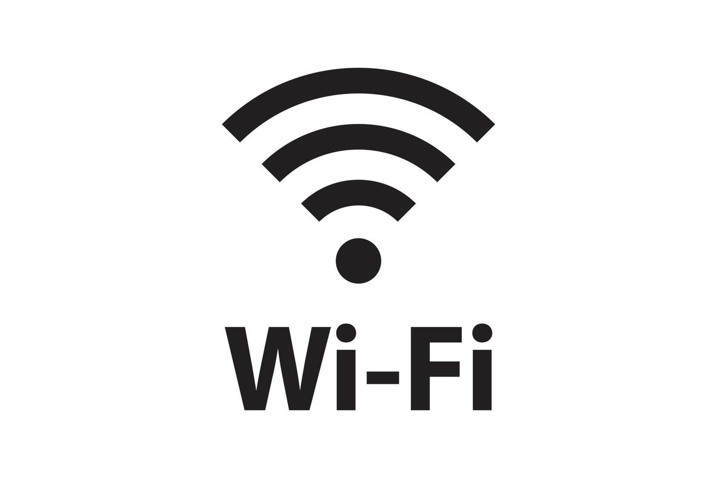 Wi Fi symbol signal connection. Vector wireless internet technology sign. Wifi network communication icon.