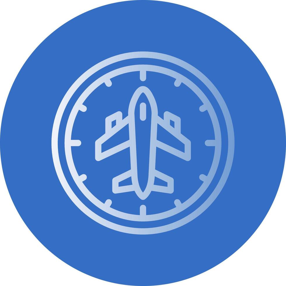 diseño de icono de vector de tiempos de vuelo