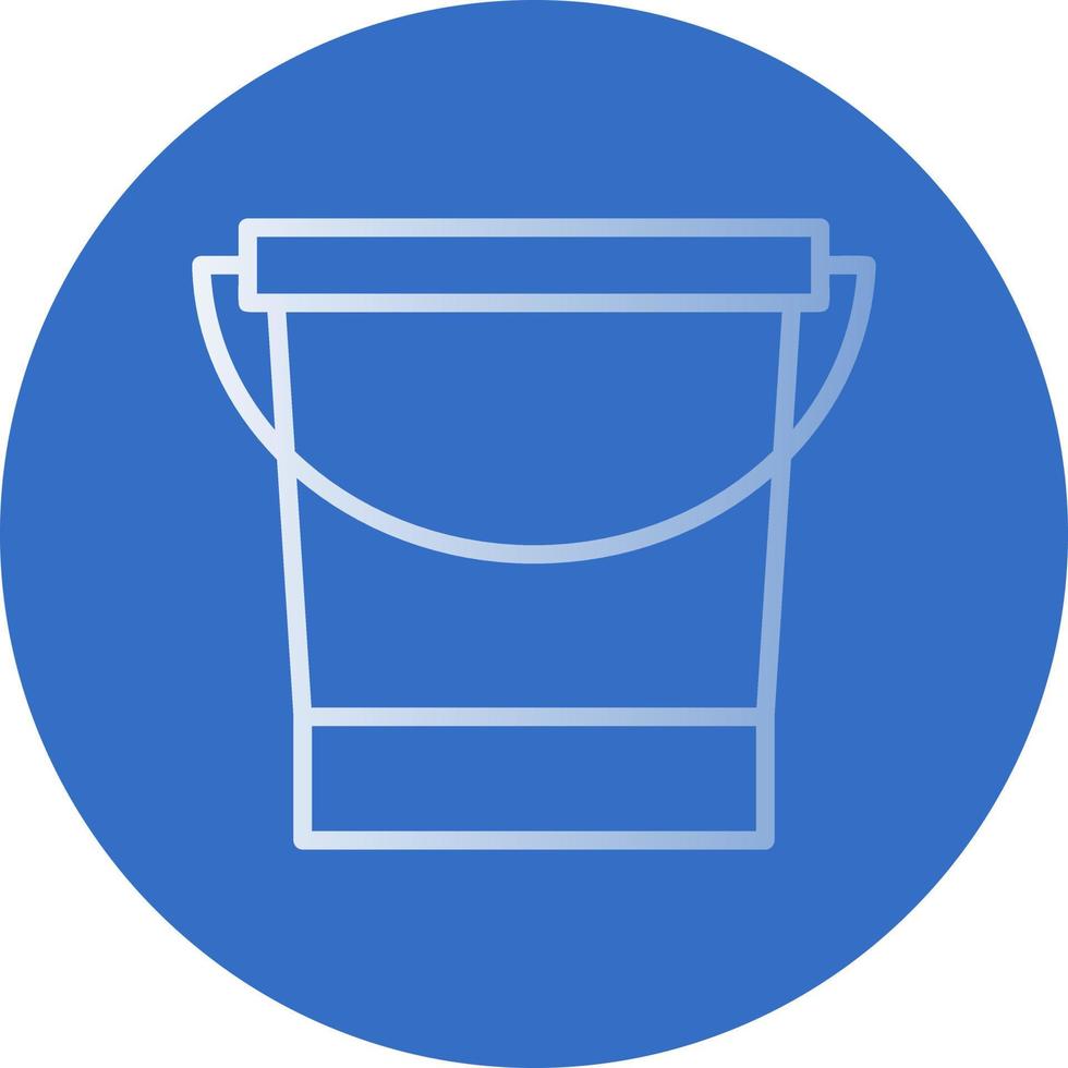 Water Bucket Vector Icon Design