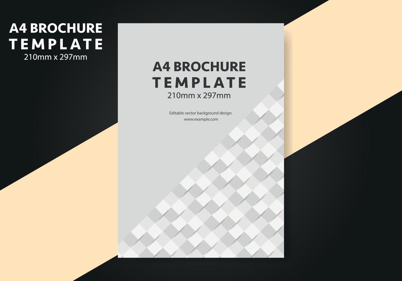 A4 Brochure Background design template vector, Flyer template for business background layout in A4 size vector