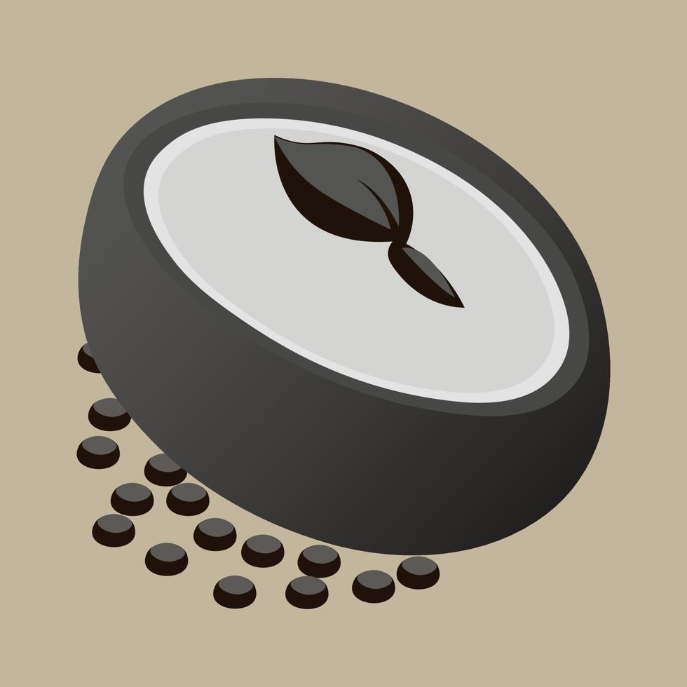 A coffe bean vector art