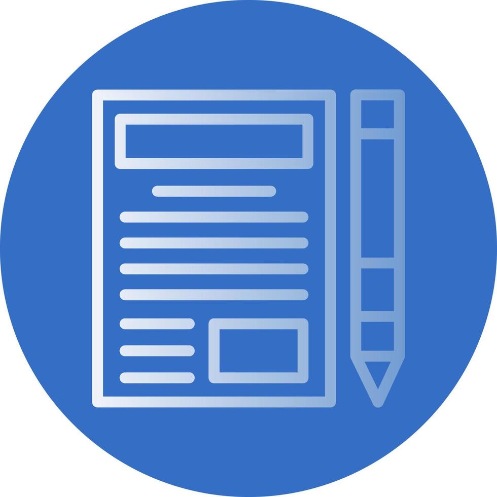 Blogger Vector Icon Design