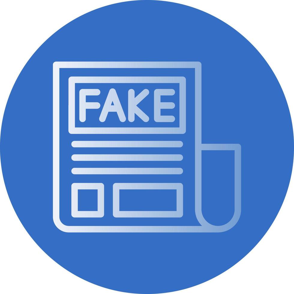 Fake News Vector Icon Design