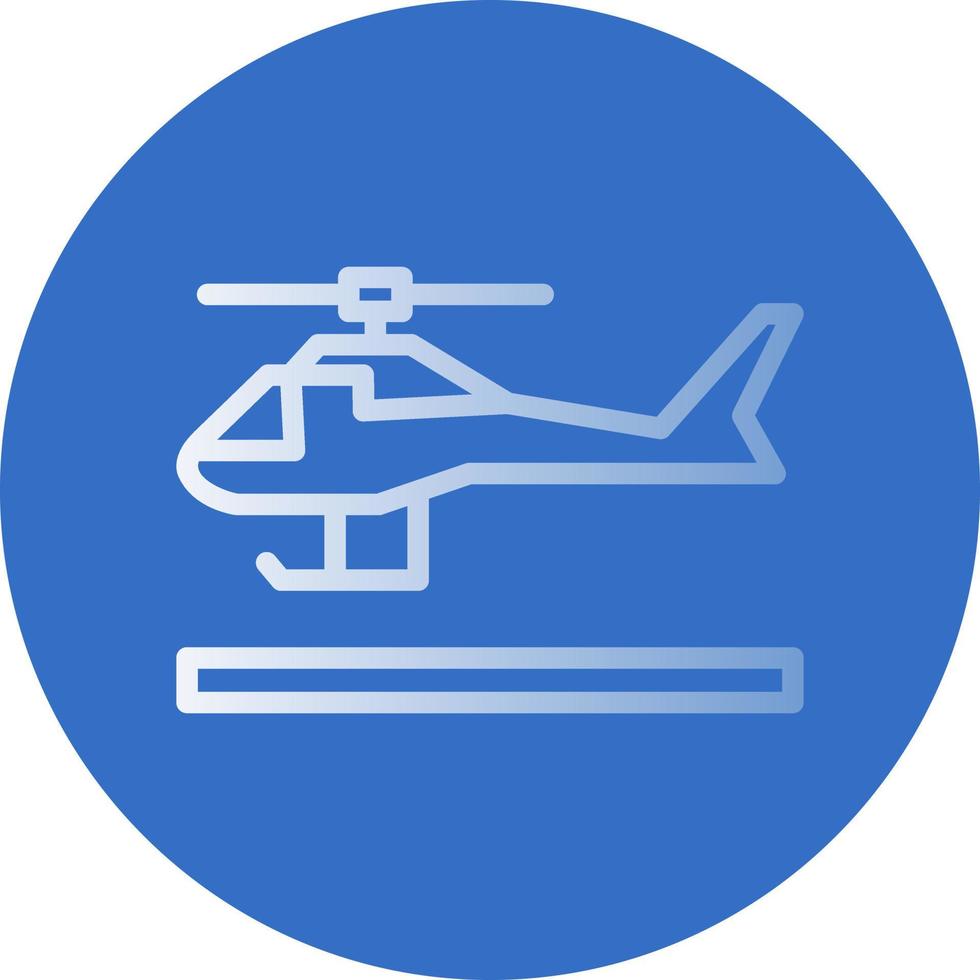 Helicopter Vector Icon Design