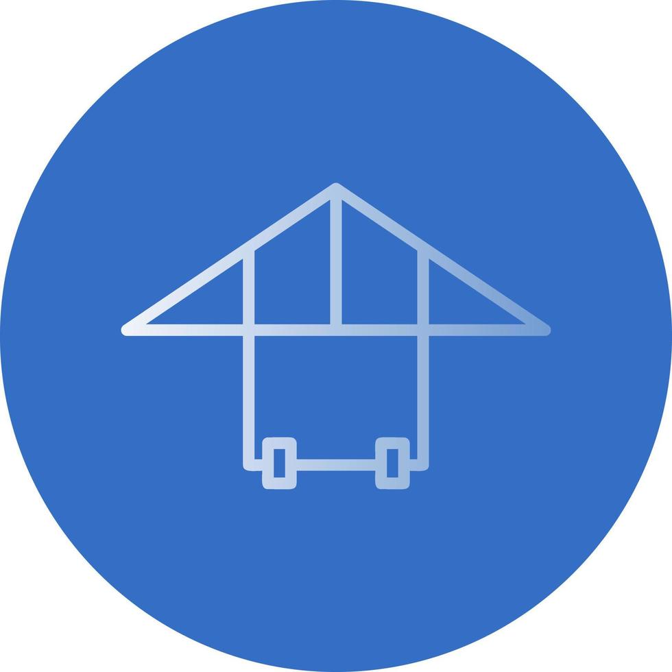 Hang Gliding Vector Icon Design