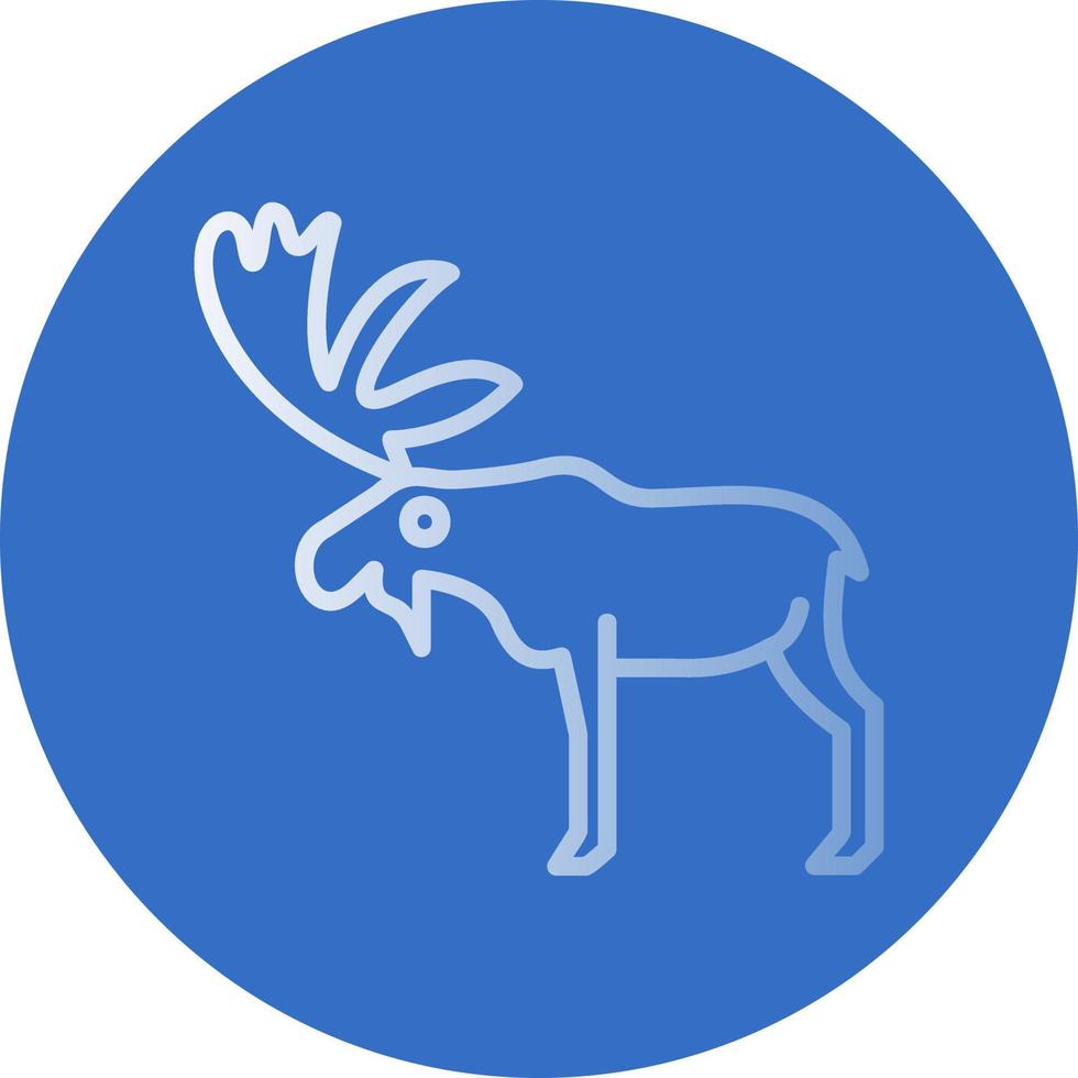 Moose Vector Icon Design