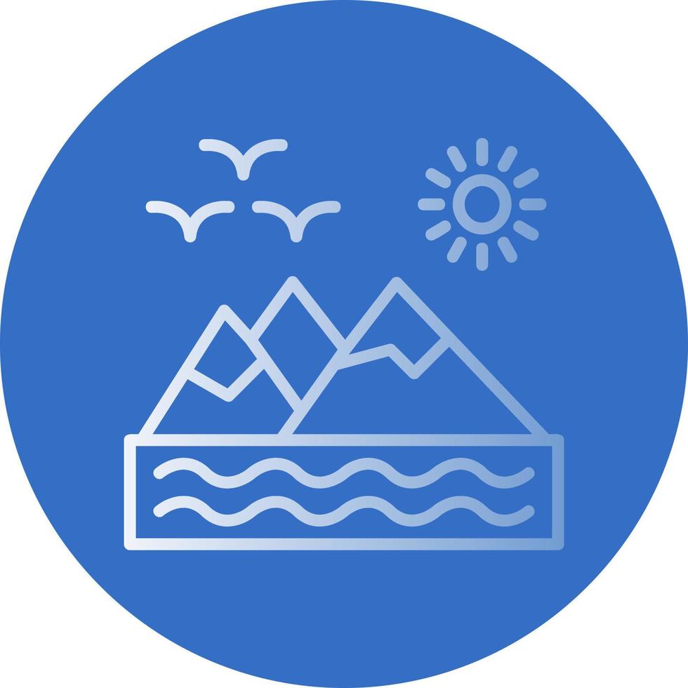 diseño de icono de vector de montañas