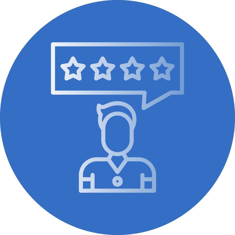 Customer Review Vector Icon Design