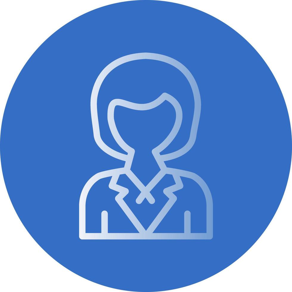 Airhostess Vector Icon Design
