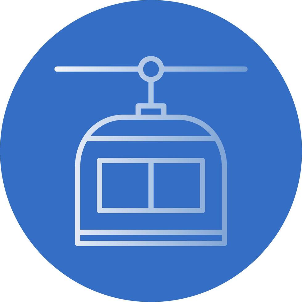 Chairlift Vector Icon Design