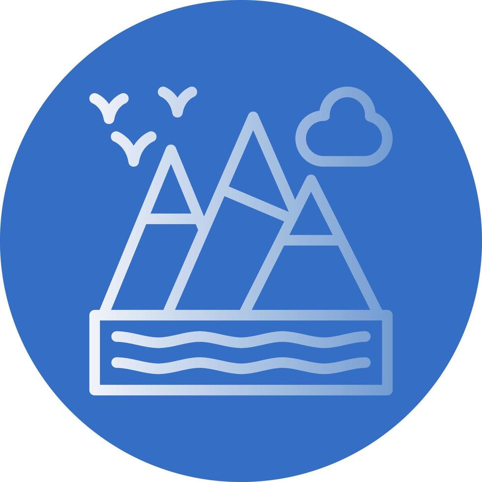Mountains Vector Icon Design