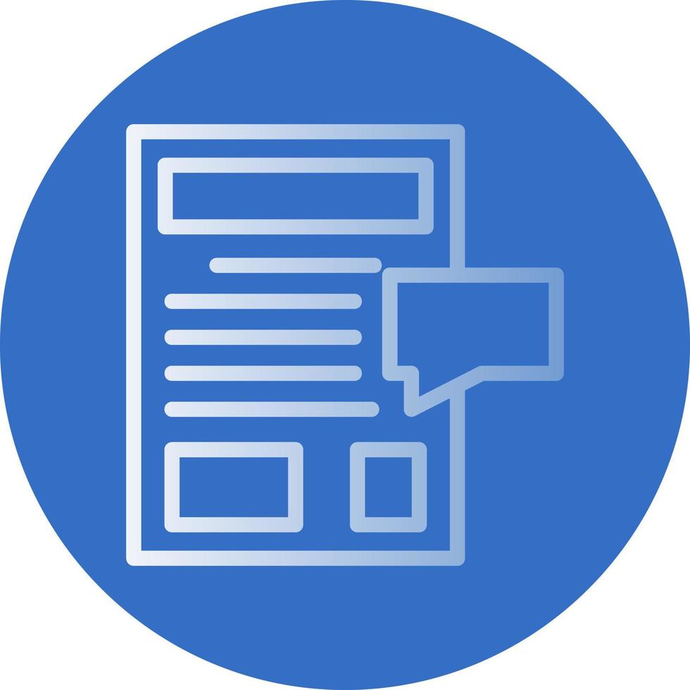 Blog Vector Icon Design