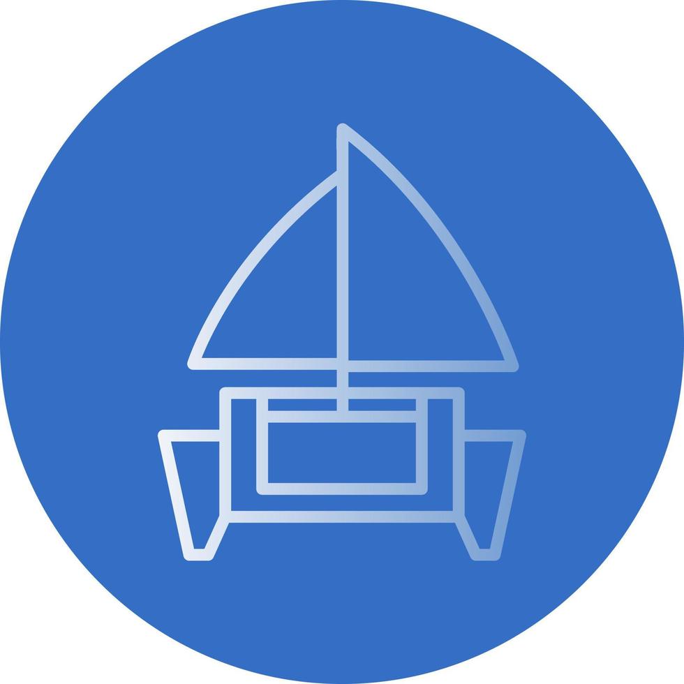 diseño de icono de vector de catamarán