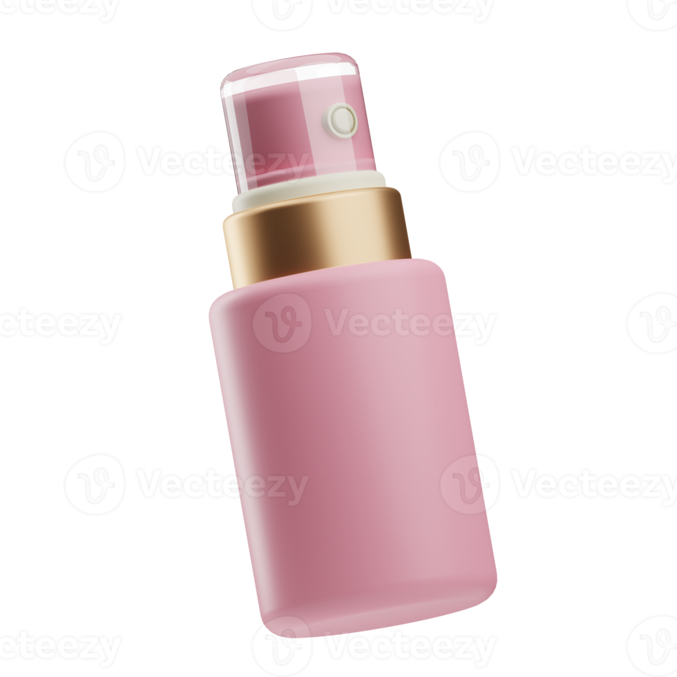 luxury cosmetic spray illustration 3d png