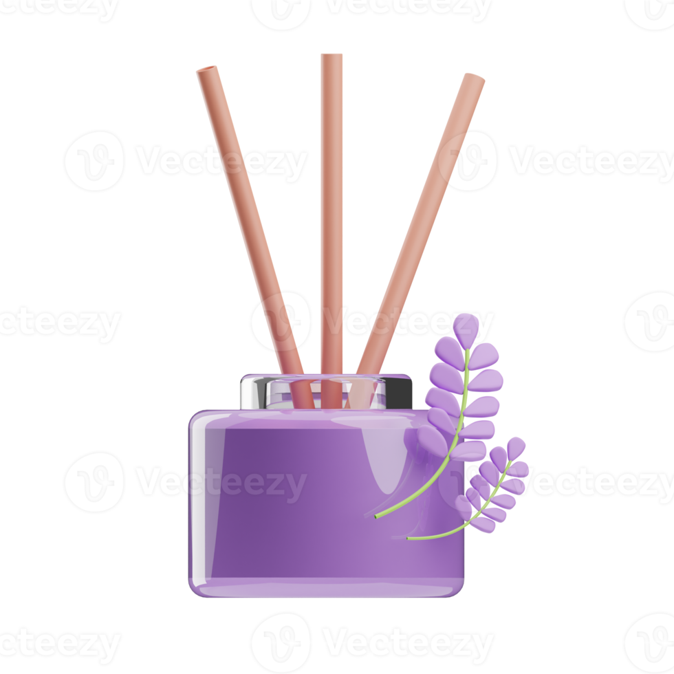 luxo Cosmético cana difusor ilustração 3d png