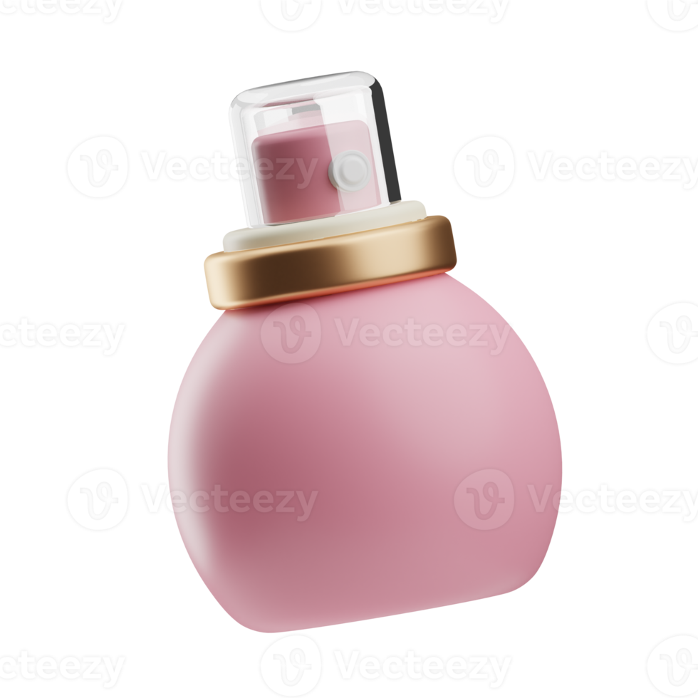 luxury cosmetic perfume illustration 3d png