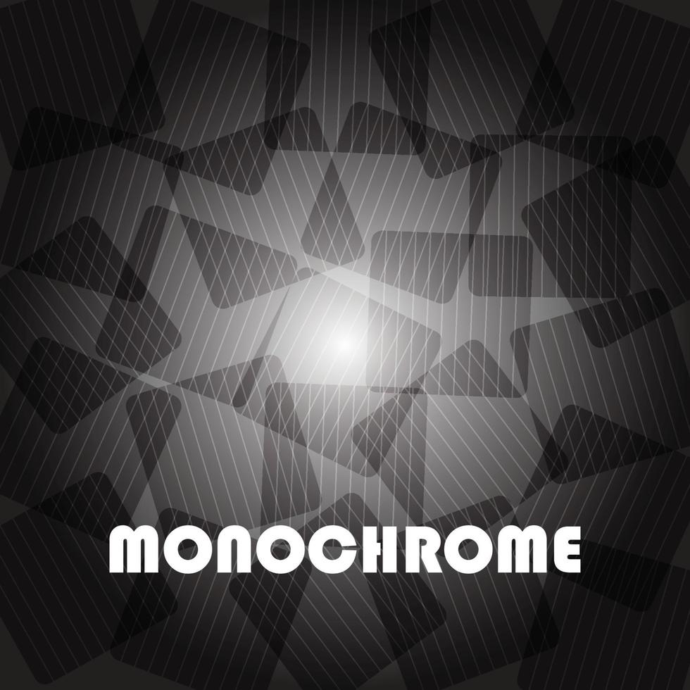 monocromo cuadrado cajas, sencillo negro enviar diseño vector