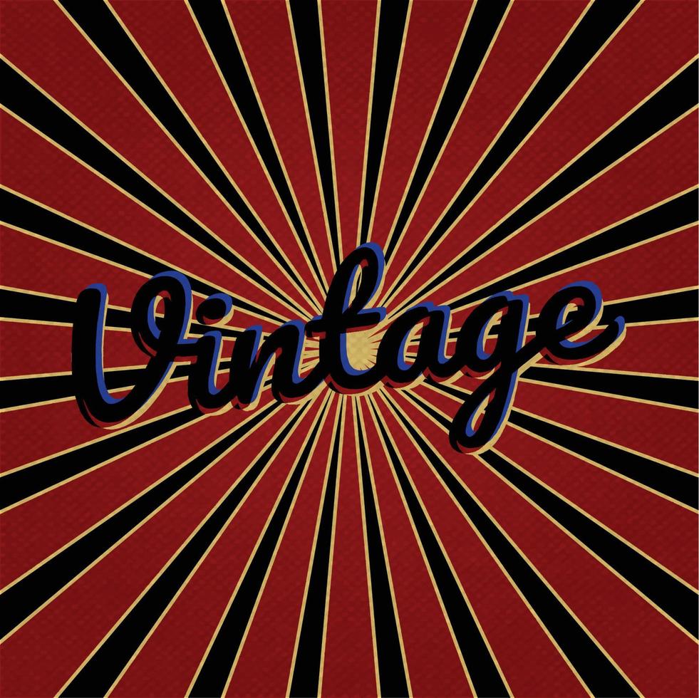 Retro classic post, banner, vintage wallpaper vector