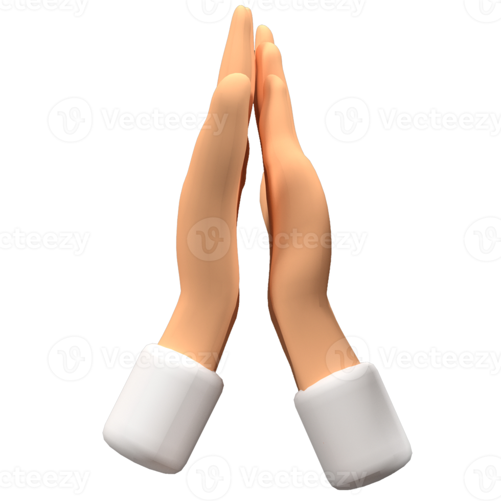 3d icoon hand- bedrijf png