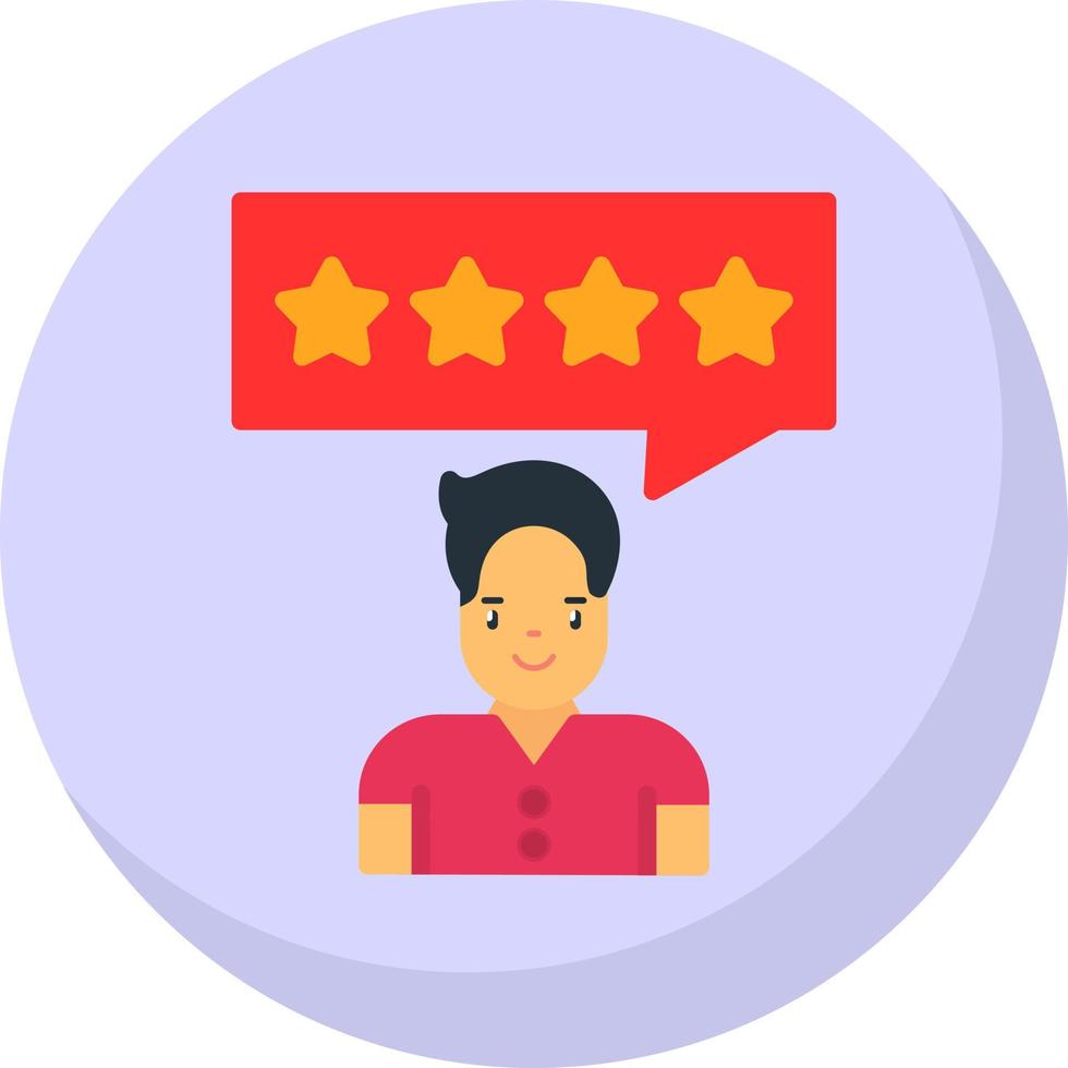 Customer Review Vector Icon Design