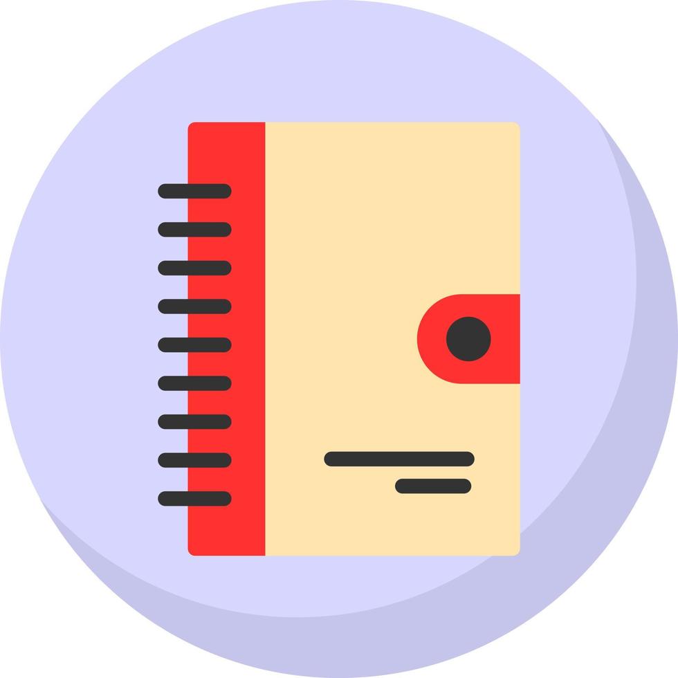 Diary Vector Icon Design