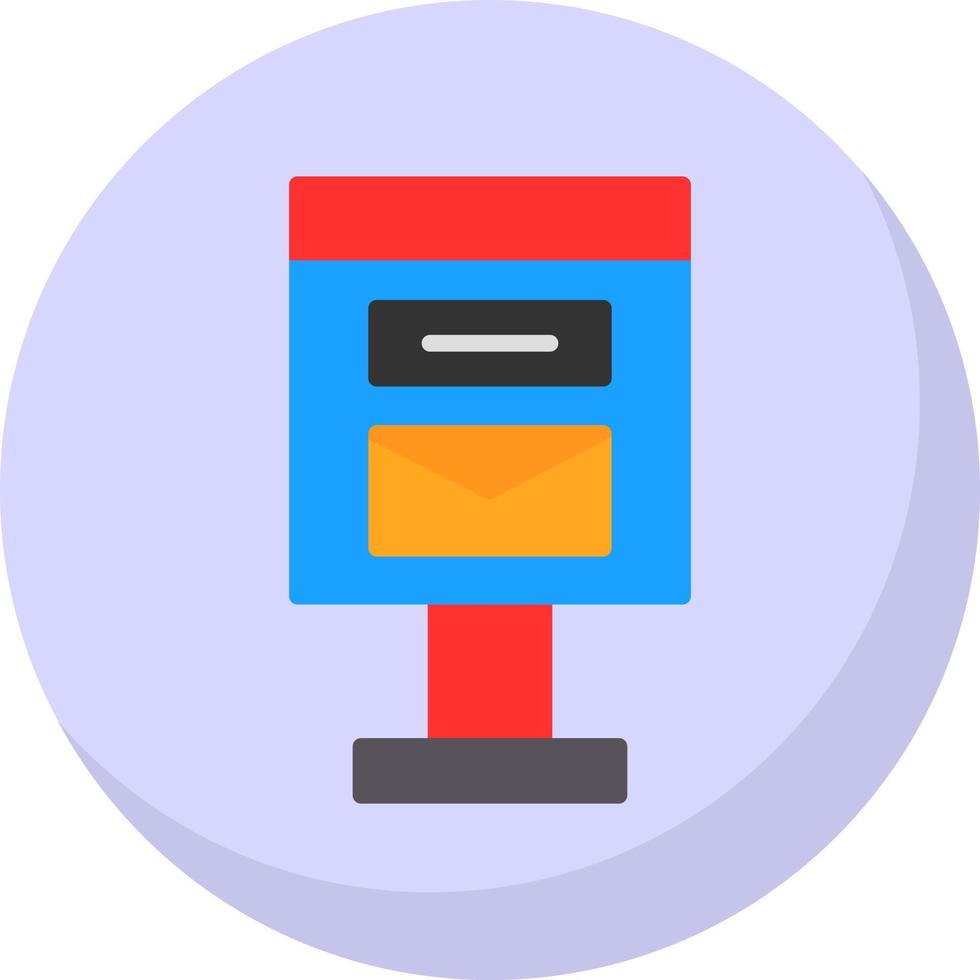 Postbox Vector Icon Design