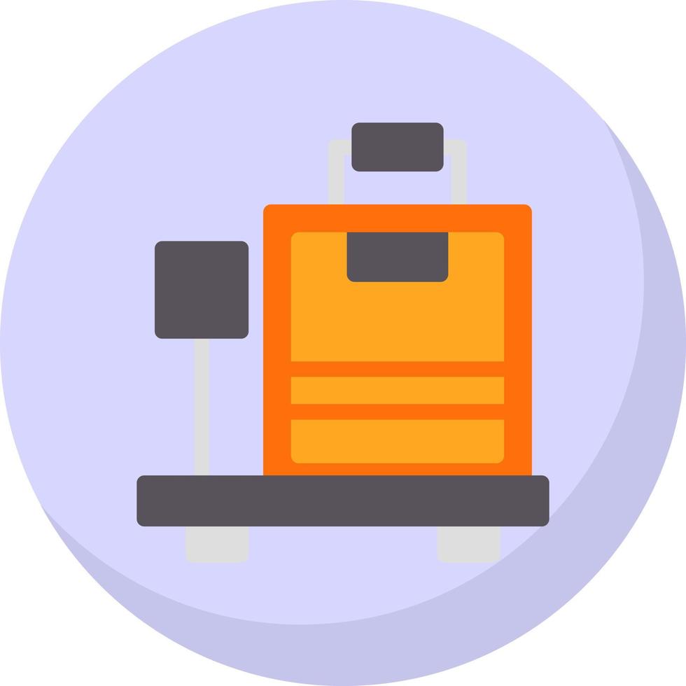 Luggage Scale Vector Icon Design