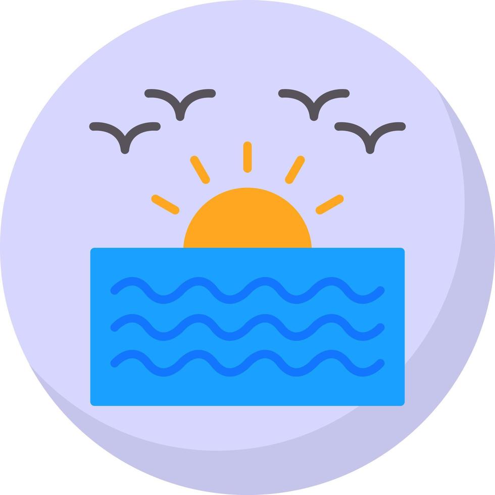 Sunrise Vector Icon Design