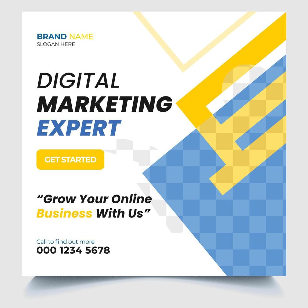 Digital Marketing Social Media Post Design vector
