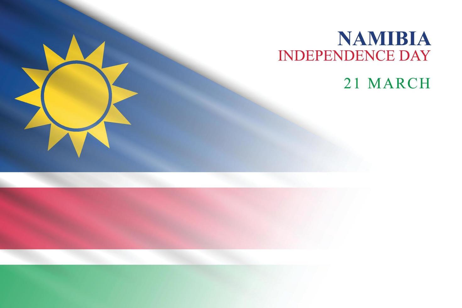 Namibia independencia día antecedentes. vector
