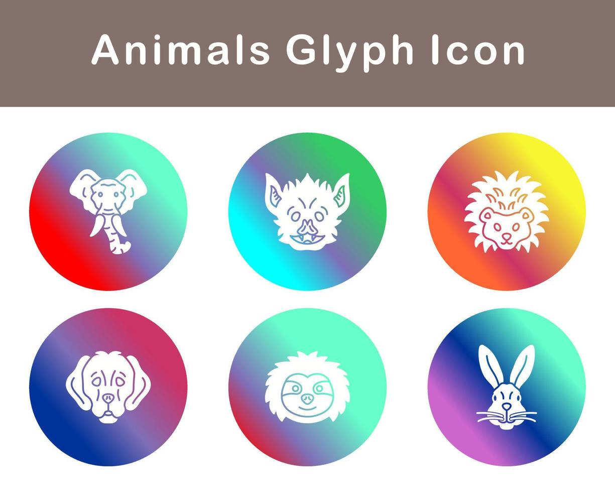 Animals Vector Icon Set