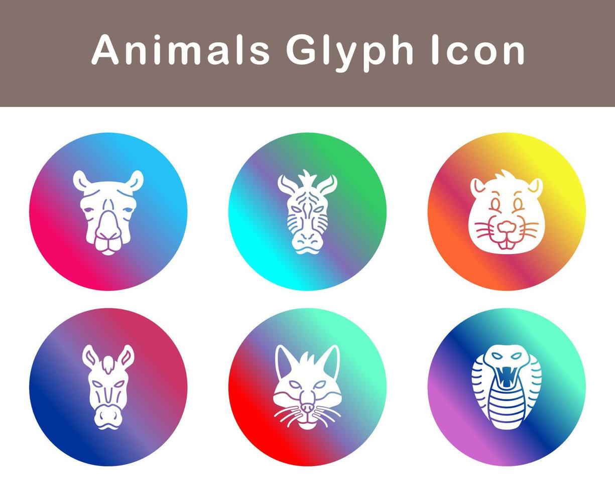 Animals Vector Icon Set