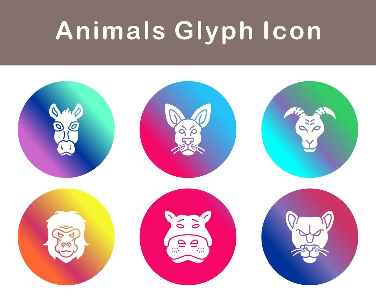 Animals Vector Icon Set