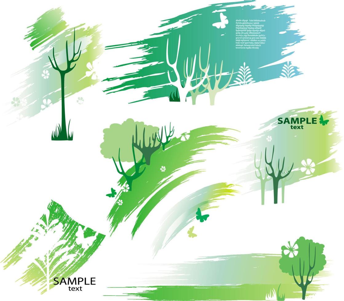 Green design elements vector