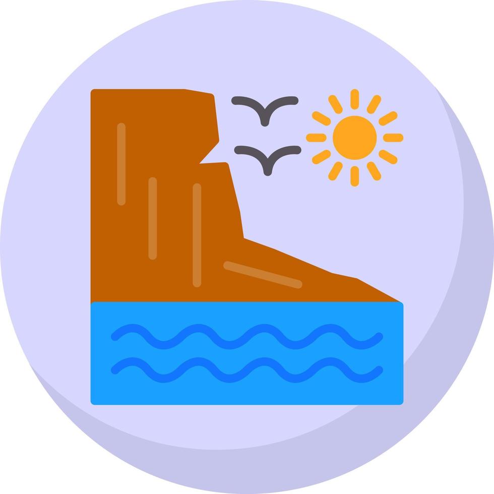 Cliff Vector Icon Design
