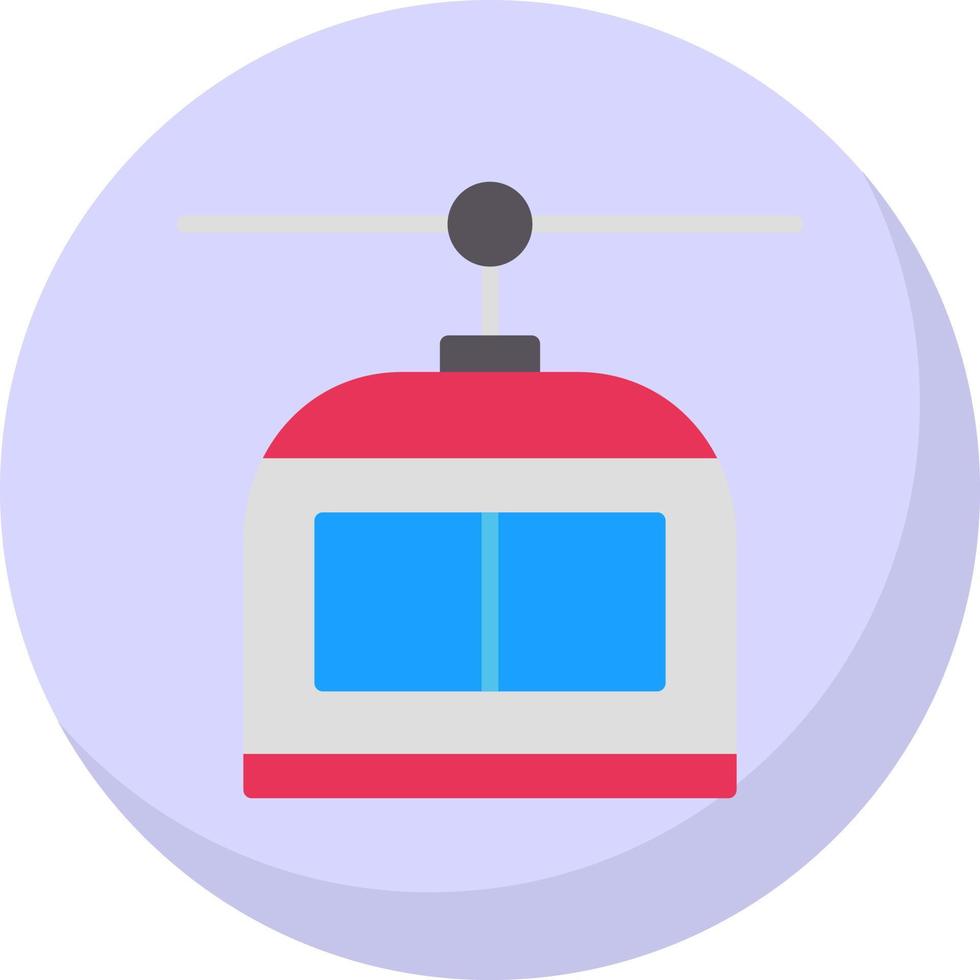 Chairlift Vector Icon Design