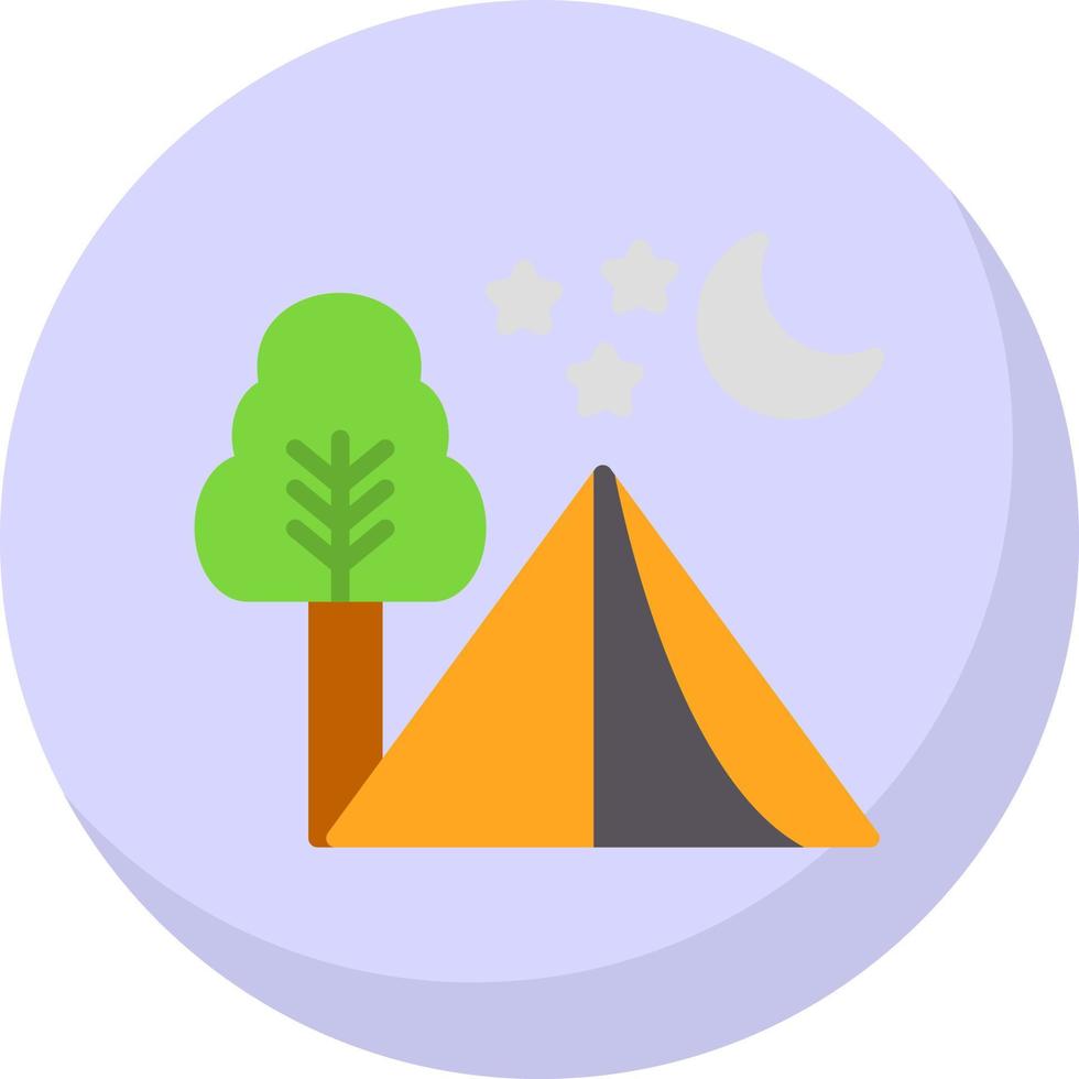 Camping Vector Icon Design