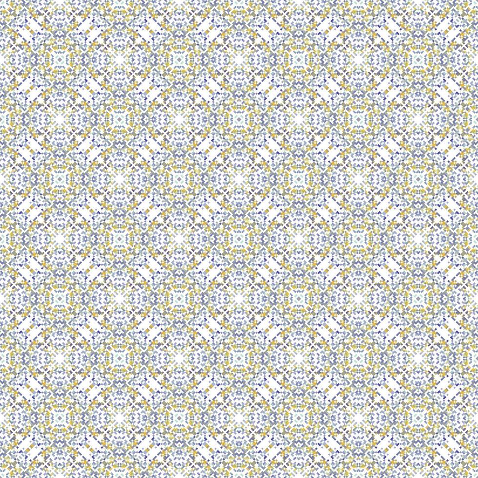 Decorative background made of small squares. The rich decoration of abstract patterns for construction of fabric or paper. vector