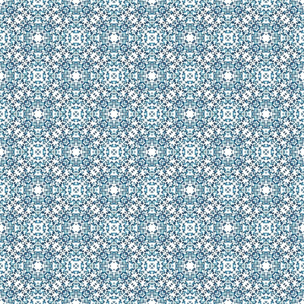 Decorative background made of small squares. The rich decoration of abstract patterns for construction of fabric or paper. vector