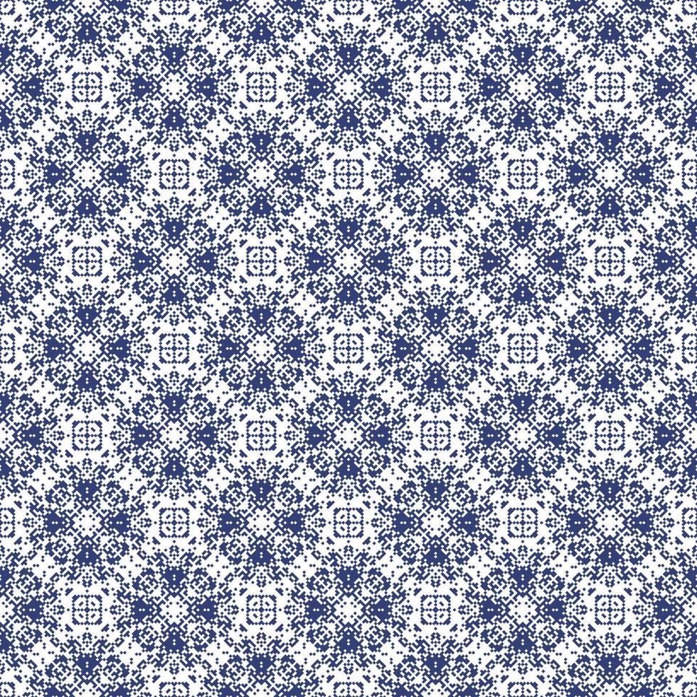 Decorative background made of small squares. The rich decoration of abstract patterns for construction of fabric or paper. vector