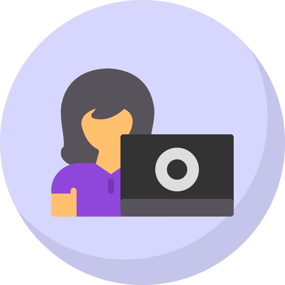 Girl Vector Icon Design